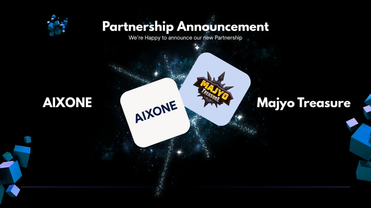 AIXONE PAD (@aix_pad) on Twitter photo 🚨PARTNERSHIP ANNOUNCEMENT🚨
 @Aixoneofficial x <a href="/MajyoGame/">Majyo Treasure</a>
We’re thrilled to unveil a groundbreaking collaboration between Majyo Treasures — the idle RPG adventure powered by <a href="/SeiNetwork/">Sei</a> — and AIXONE, the decentralized AI platform shaping the future of adaptive RNA medicine.
🤝 🚨PARTNERSHIP ANNOUNCEMENT🚨
 @Aixoneofficial x <a href="/MajyoGame/">Majyo Treasure</a>
We’re thrilled to unveil a groundbreaking collaboration between Majyo Treasures — the idle RPG adventure powered by <a href="/SeiNetwork/">Sei</a> — and AIXONE, the decentralized AI platform shaping the future of adaptive RNA medicine.
🤝