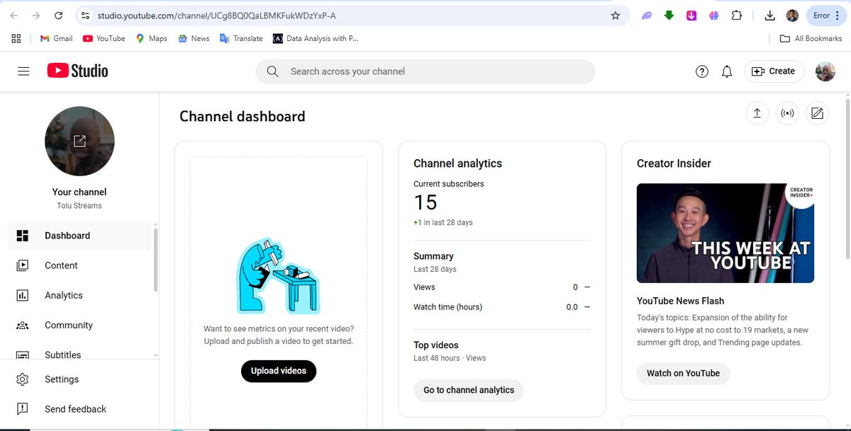 OpeyemiTolu25's tweet photo. Starting from here. 📸
This is my main Facebook page & YouTube channel — Day 1 of the 6-month run.
Let’s see what consistency can do.
#6MonthRun #ContentJourney #RoadToMonetization https://t.co/Ccvf9M3JEA