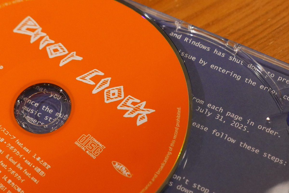 Rin音 3rd Album「error clock」CD内にもエラー発生中🚫
エラー解除は7/31(木)まで...💭

rinne.lnk.to/errorclock

#Rin音を正しく設定してください