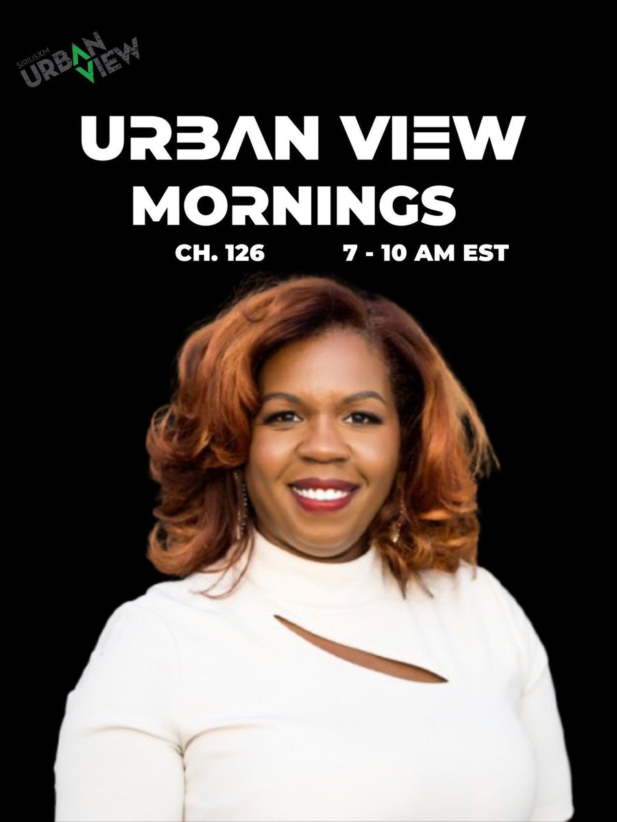 UrbanViewRadio's tweet image. Urban View Mornings is LIVE with your host, Shawna Renee!

Tune in now on Channel 126 or stream on the @SIRIUSXM app! 🎙️