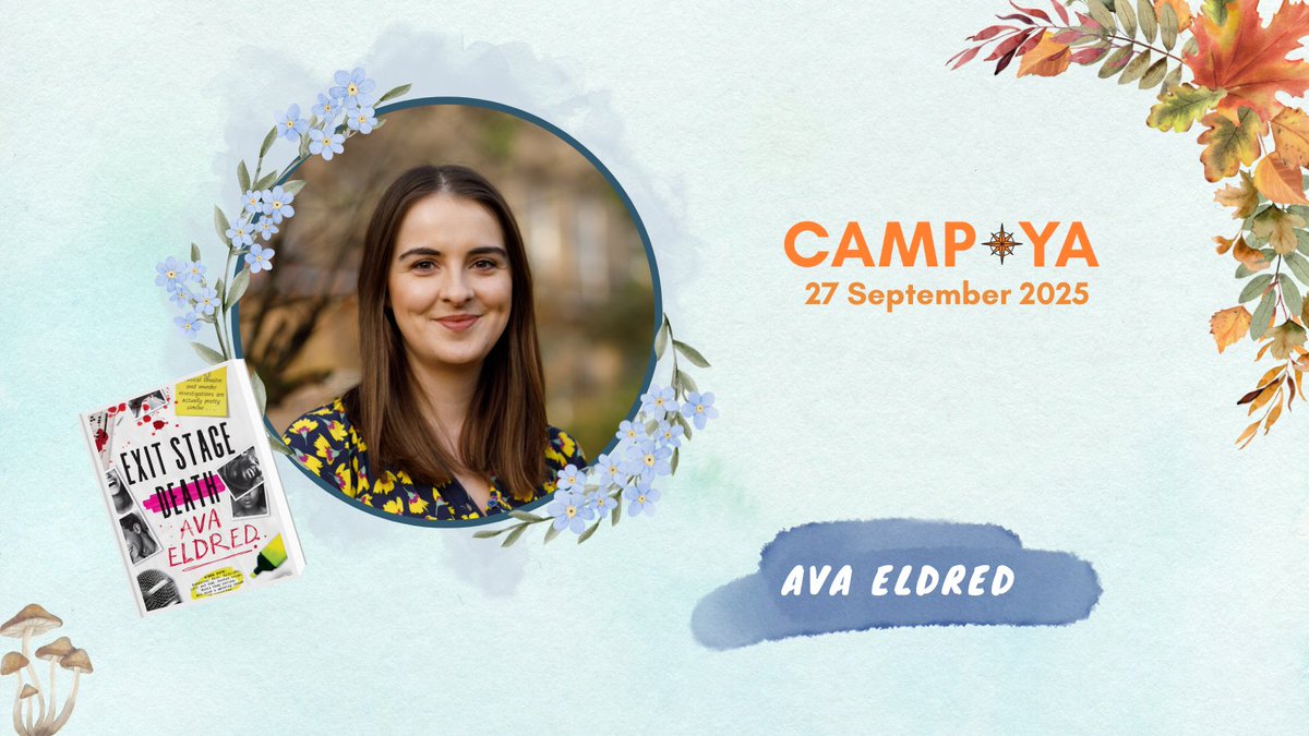 CAMP YA (@campyafest) on Twitter photo Returning to #CampYA this year is the amazing <a href="/avaeldred1/">Ava Eldred</a>! Our queen of murder mystery is bringing with her a very fitting book about a murder at camp. We can't wait to learn more about Exit Stage Death. Tune in on 27 Sept!👀
Grab your free ticket 🎫 - bit.ly/CampYA2025 Returning to #CampYA this year is the amazing <a href="/avaeldred1/">Ava Eldred</a>! Our queen of murder mystery is bringing with her a very fitting book about a murder at camp. We can't wait to learn more about Exit Stage Death. Tune in on 27 Sept!👀
Grab your free ticket 🎫 - bit.ly/CampYA2025