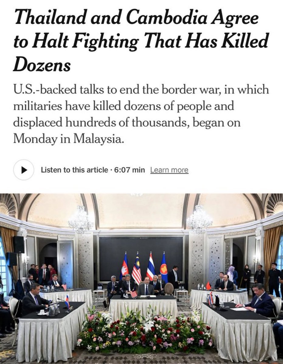Trump is the President of Peace!