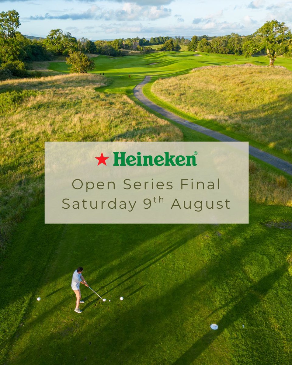 Tee off every Friday &amp; Saturday in the Heineken Open Series at Castle Dargan Estate! ⛳ Great golf, great prizes, great pints 🍺 Final showdown: 9th August — don’t miss it! 📧 golf@castledargan.com for more info. #HeinekenOpenSeries #CastleDarganGolf #WeekendGolf #GolfIreland