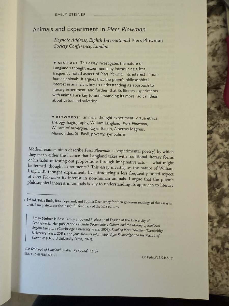 Feeling great that this article has finally been published.  #animals #MedievalMonday