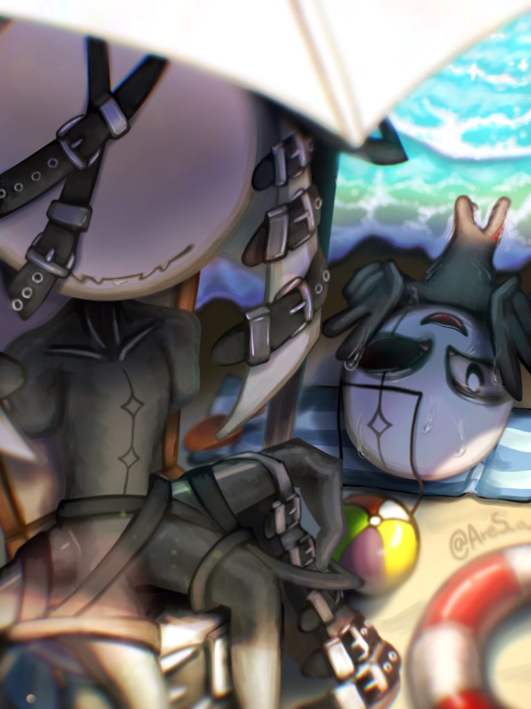 #オリ棒 ガートとヴェリタで海水浴🌞🌴🌺✨