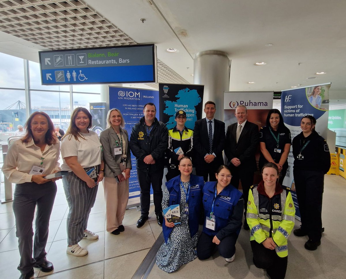 IOM Ireland (@iomireland) on Twitter photo For #TraffickingInPersons awareness week, IOM recalls its role in the #SEE campaign <a href="/DublinAirport/">Dublin Airport</a> to help #KnowTheSigns. Led by <a href="/gardainfo/">Garda Info</a> with <a href="/HSELive/">HSE Ireland</a>, <a href="/DeptJusticeIRL/">Department of Justice, Home Affairs and Migration</a> & <a href="/RuhamaAgency/">Ruhama</a>. Funded by <a href="/DeptJusticeIRL/">Department of Justice, Home Affairs and Migration</a>
If you suspect something:
📞1800 666 111 📧blueblindfold@garda.ie For #TraffickingInPersons awareness week, IOM recalls its role in the #SEE campaign <a href="/DublinAirport/">Dublin Airport</a> to help #KnowTheSigns. Led by <a href="/gardainfo/">Garda Info</a> with <a href="/HSELive/">HSE Ireland</a>, <a href="/DeptJusticeIRL/">Department of Justice, Home Affairs and Migration</a> & <a href="/RuhamaAgency/">Ruhama</a>. Funded by <a href="/DeptJusticeIRL/">Department of Justice, Home Affairs and Migration</a>
If you suspect something:
📞1800 666 111 📧blueblindfold@garda.ie