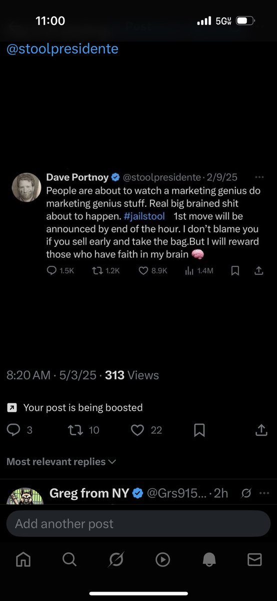 Day 89 of posting #webelieve #wetrust #wehavefaith #jailstool <a href="/stoolpresidente/">Dave Portnoy</a> <a href="/cole_2400/">Cole</a> <a href="/Buck96p/">Bucky</a> <a href="/CodeBenderX/">codebender.eth</a> <a href="/ChrisHu31521886/">Chris H</a> <a href="/N8rAnderson/">Nate Anderson</a> <a href="/bslizzle8552/">BSlizzle8552 (Slizzle_Seng)</a> <a href="/C_Sengpaseuth/">C Seng</a> <a href="/C_Sengpaseuth/">C Seng</a> <a href="/JulieKennis2/">Julie 🌟</a> <a href="/davidgokhshtein/">David Gokhshtein</a> <a href="/krakenfx/">Kraken</a> <a href="/krakenpro/">Kraken Pro</a>