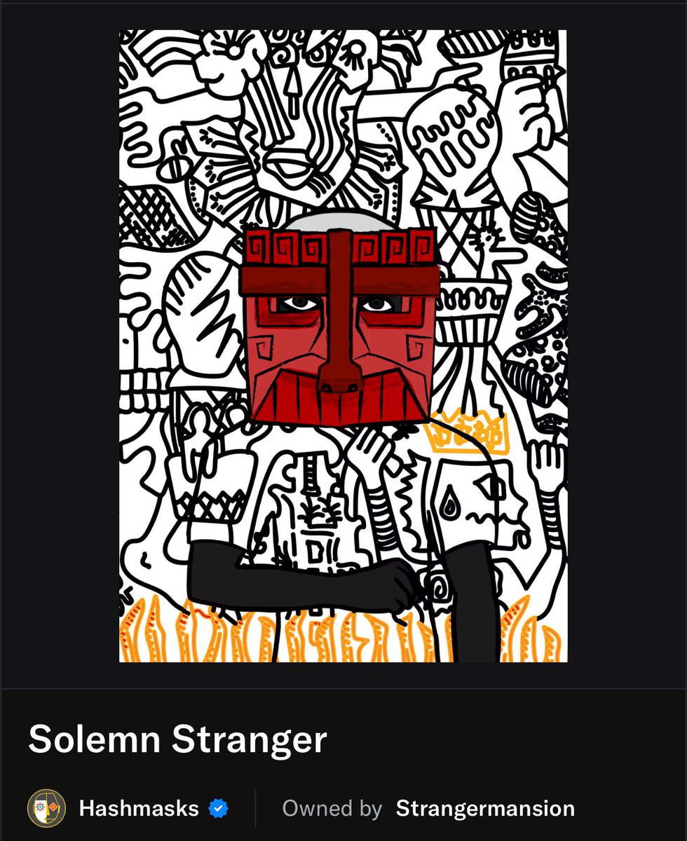 strangersolemn's tweet image. Started my artist journey as a hashmask