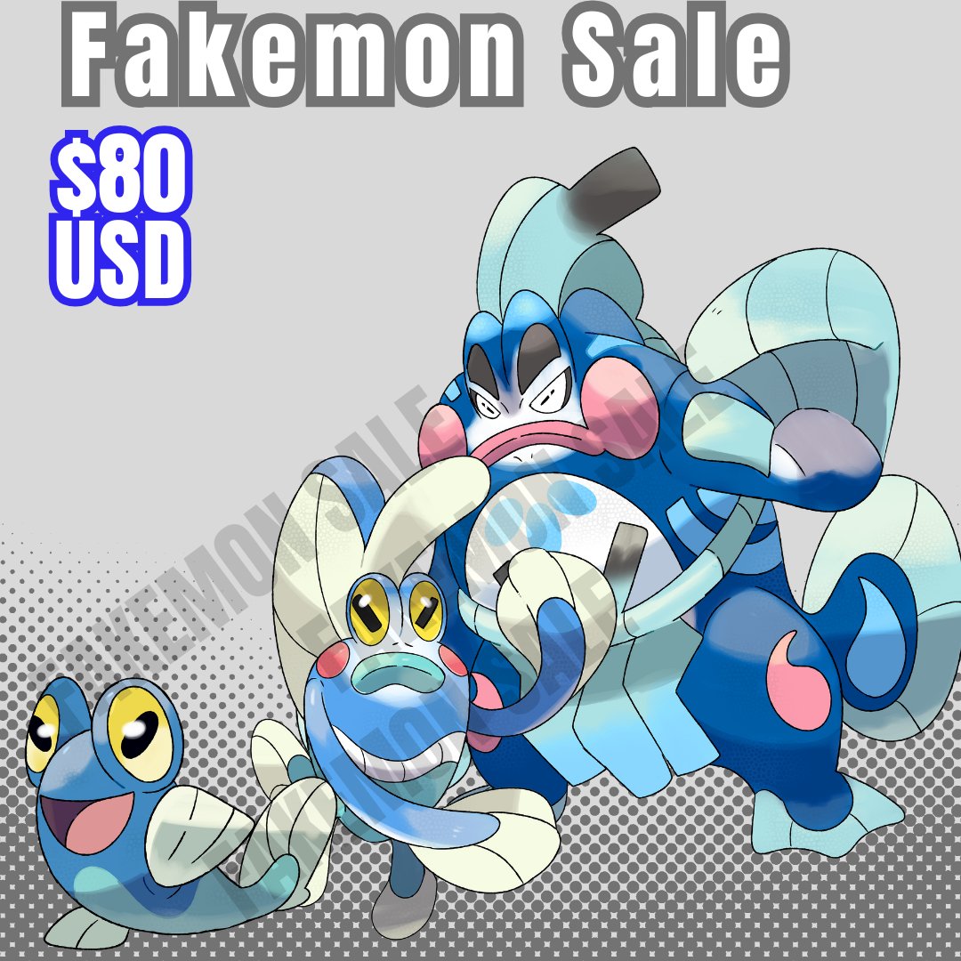 mathneves012's tweet image. Hello, there are only these 2 fakemons left for adoption!!; I&apos;m doing a promotion today only, both lines for only $100!! (All contain shiny forms)

#Fakemon #pokemon
#artwork #PokemonGO #PokemonTCGPocket #sugimori #fakemonadopt