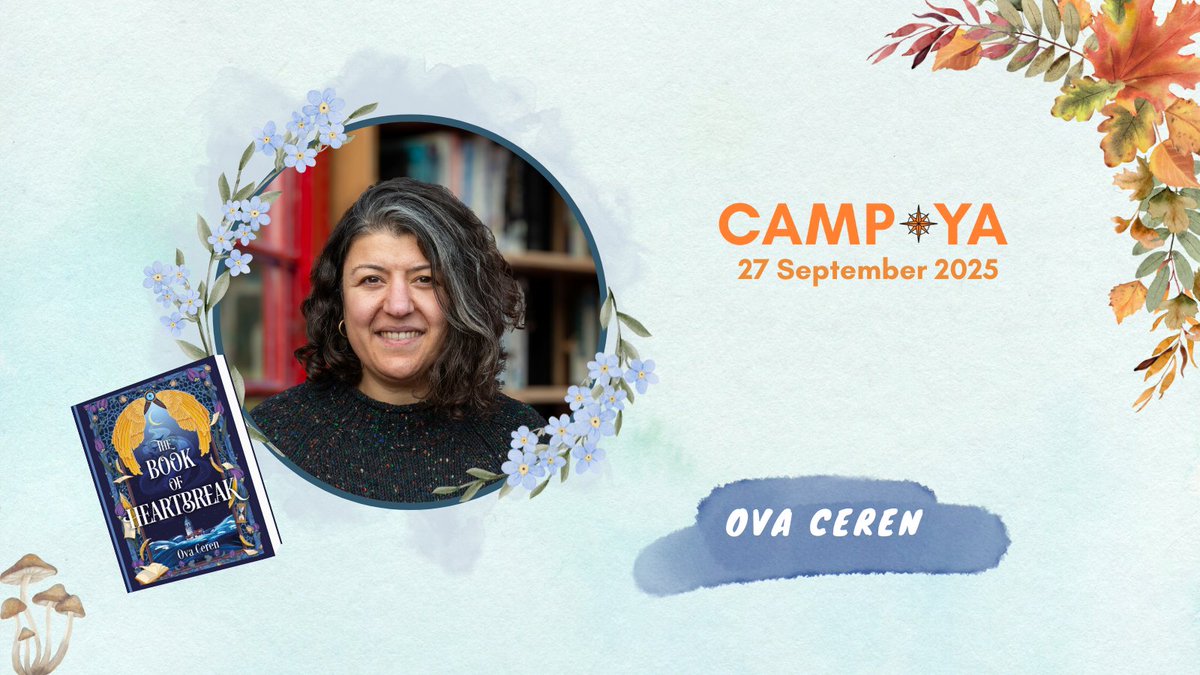 Half woman, half book, debut author &amp; BookTok creator Ova Ceren (excusemyreading) brings The Book of Heartbreak to #CampYA2025. She was born and bred in Izmir, Turkey and now lives in Cambridge, UK.

Grab your tickets🎫&amp; join us on the 27th of Sept bit.ly/CampYA2025
