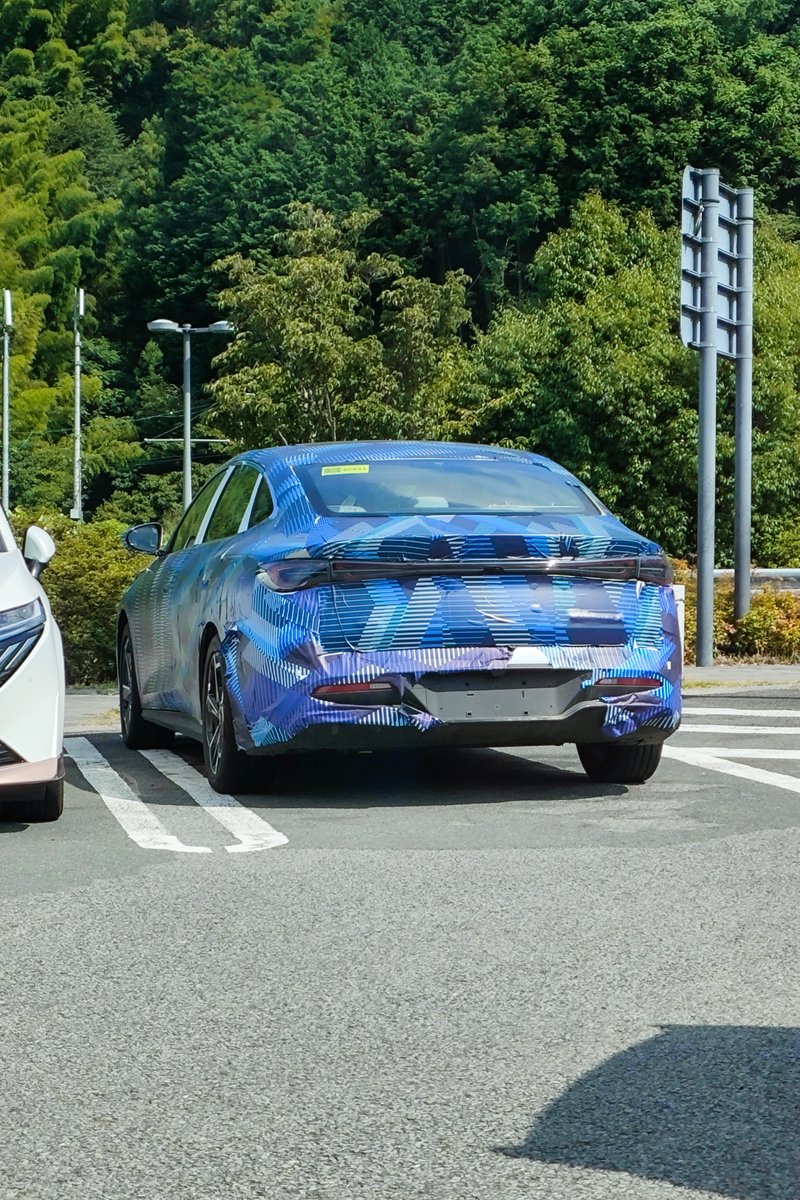 Udonge's tweet image. テストカーを見かけるとつい撮ってしまう

BYDかな？