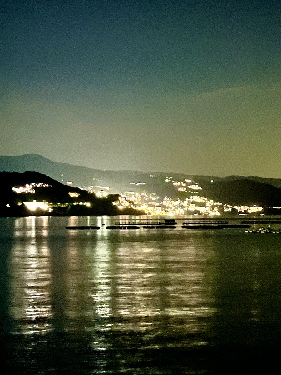 網代の夜景🌃綺麗だね🤩