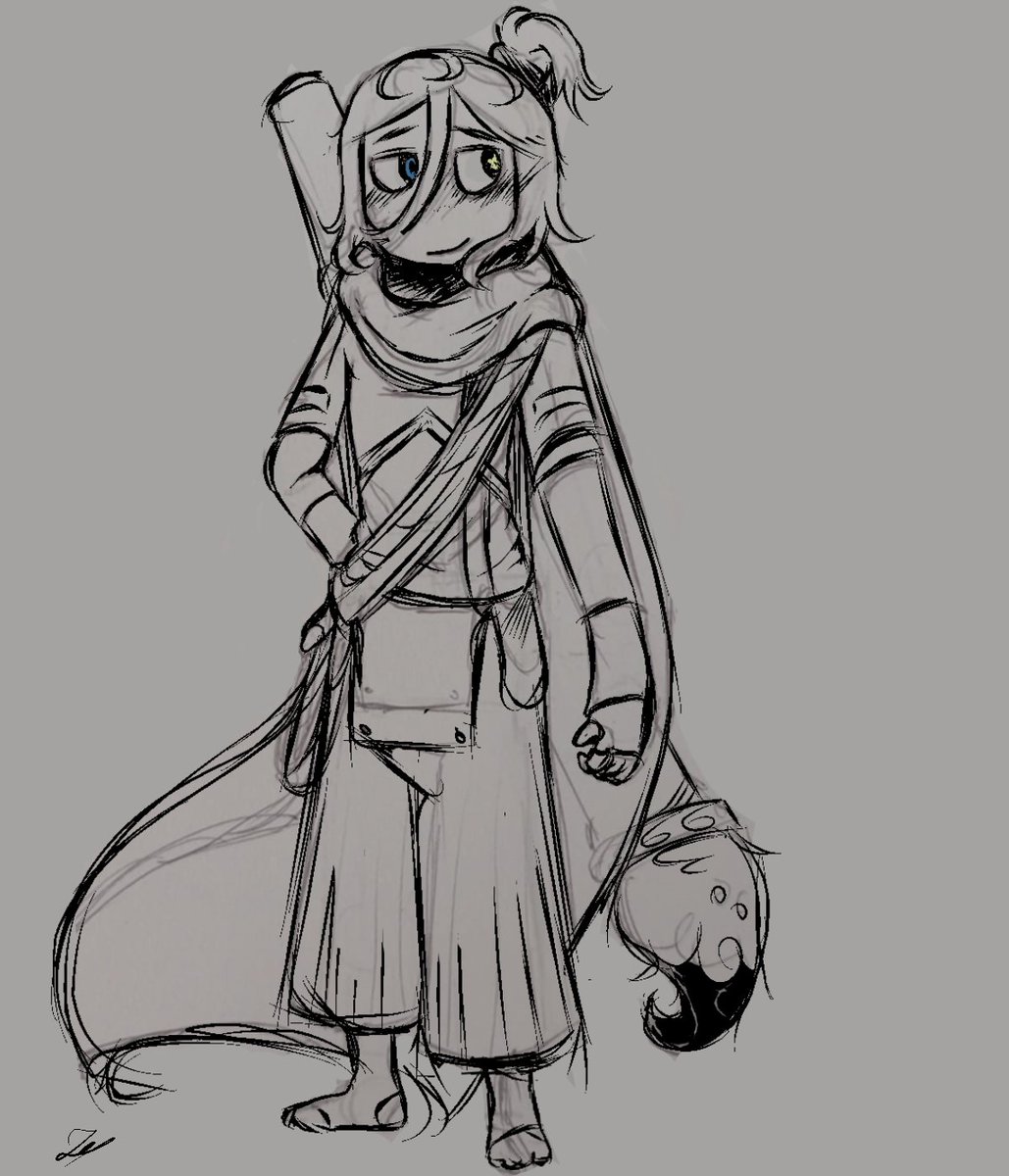 Zackon__'s tweet image. Inki sans Angel #ClinicalTrialFanart