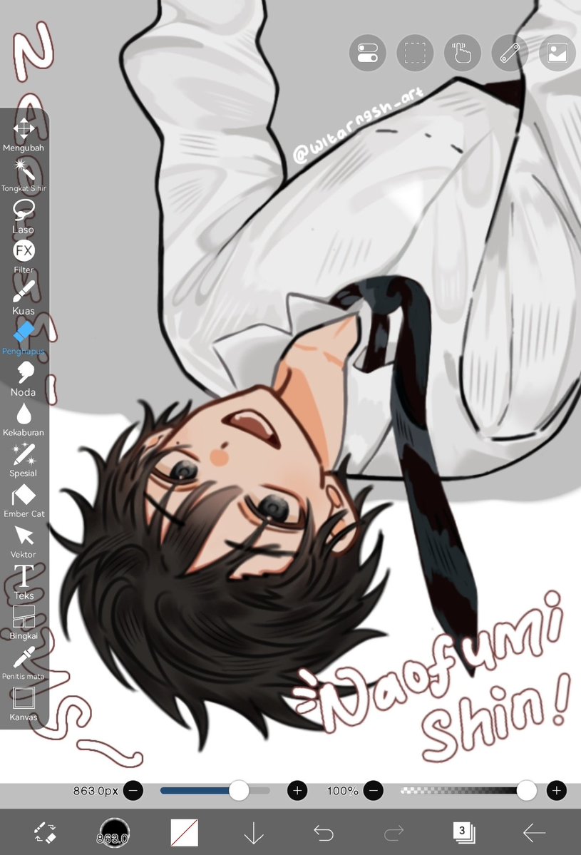 witarngshx_'s tweet image. Sepertinya aku akan mencoba balik ke art style ini...
#witarngshoc