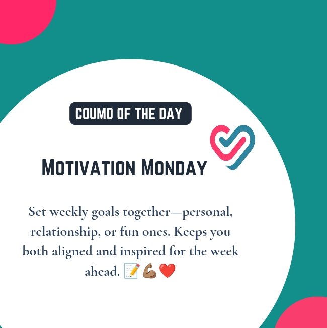 coumo_app's tweet photo. Have fun๐
For the full description of how to go about this Daily activity, head over to the Coumo app! Simply click the link below to download and explore. Don't miss out!
https://t.co/SP9eQJhkoG
#coumooftheday #coumoapp #relationship
#monday https://t.co/rmwPrNeySH