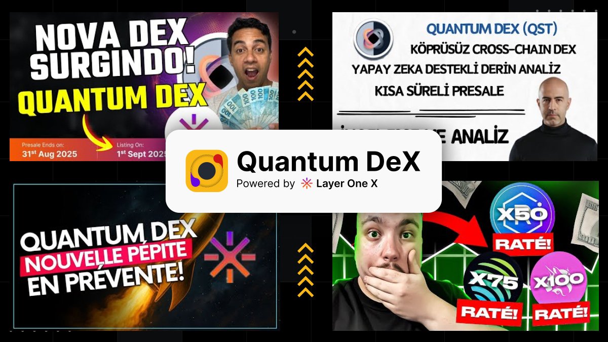 LayerOneX's tweet image. 🎥 Big thanks to the amazing creators who featured and reviewed Quantum DeX on their channels.

We appreciate your time, insights, and support in showcasing our AI powered, bridgeless cross chain DeX to the world 🌐

👇 Watch their reviews:

• Jefferson – Viver de Cripto:…