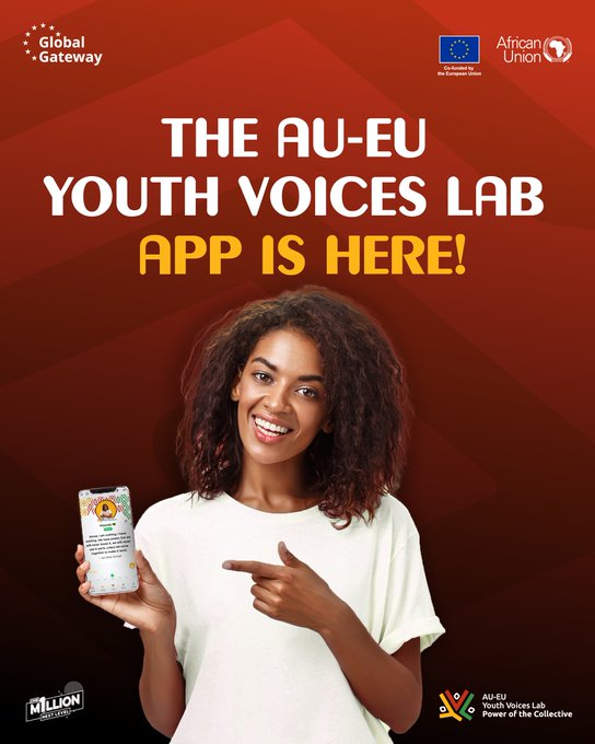 The #AUEUYouthVoicesLab App is here!  Looking to connect with other young changemakers across Africa and Europe? Want to learn, share your voice, and take real action on issues that matter to you? 
This app is made for you.  It’s free, works offline, supports multiple languages,