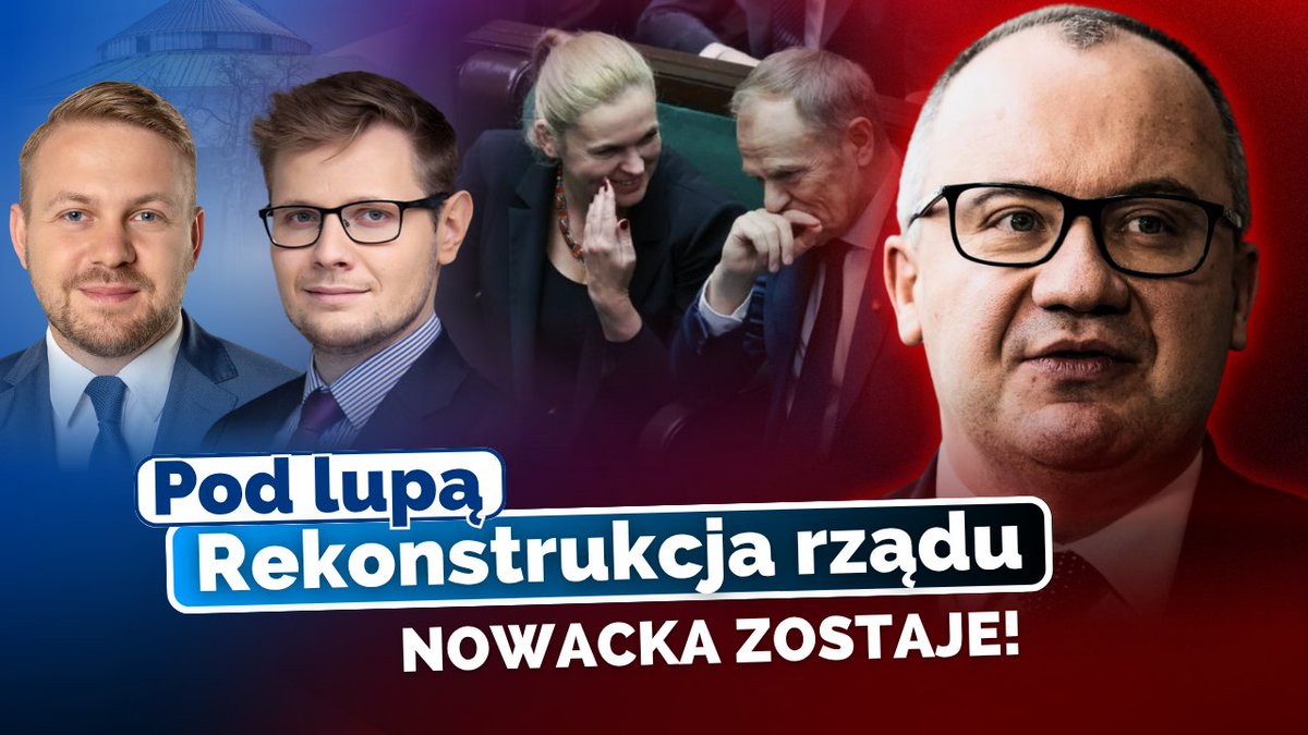 ‼️ Żadnych sukcesów, za to coraz więcej absurdów i personalnych nominacji, które szkodzą Polsce! 
🔥 Zobacz 3. odcinek “Pod lupą” z <a href="/OzdobaJacek/">Jacek Ozdoba</a> oraz <a href="/MWosPL/">🇵🇱Michał Woś</a> i dowiedz się, dlaczego rekonstrukcja rządu to tylko przykrywka dla chaosu, ideologii i układów.
🔗 Link w komentarzu 👇