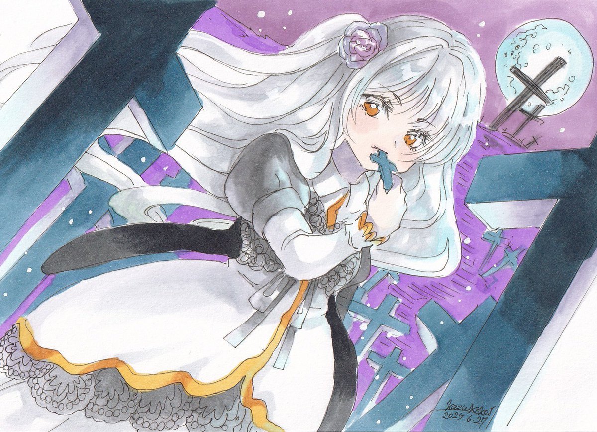 Kazukoko_I's tweet image. #イラスト　#コピック　#創作