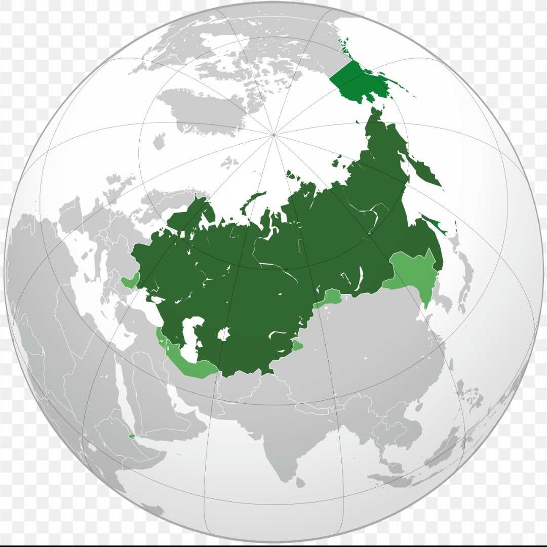 آمریکا که یا مستعمرات فرانسه و روسیه رو خریده یا به زور از مکزیک گرفته، ولی دلیل بزرگ بودن ی سری کشورها مثل روسیه، در اینکه خیلی مناطقی که در کنترل گرفتن در زمان خودشون از نظر منابع غیر قابل دسترس یا به قولی زمین خالی بودن و این منابع نفت و گاز در قرن حاضره که اکتشاف شده.