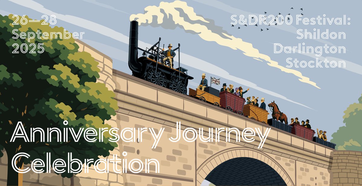 DurhamCouncil's tweet image. 🚂Excitement is building across County Durham and Tees Valley as the countdown to the 200th anniversary of the Stockton &amp;amp; Darlington Railway on Saturday 27 September continues.

Organisers of S&amp;amp;DR200 – a nine-month festival we are delivering in partnership with Darlington Borough…