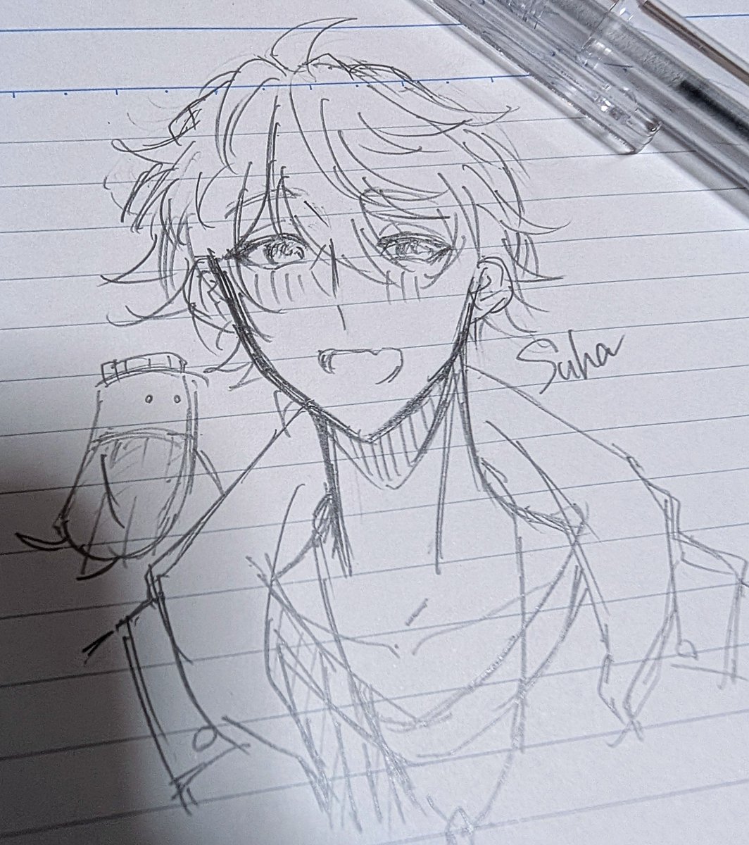 スハさん初めて描いた