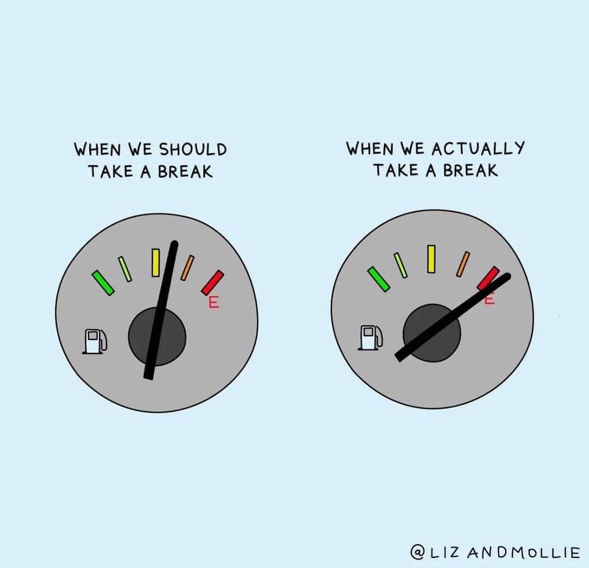 Today, know when to take a break. #TeamUpstanders