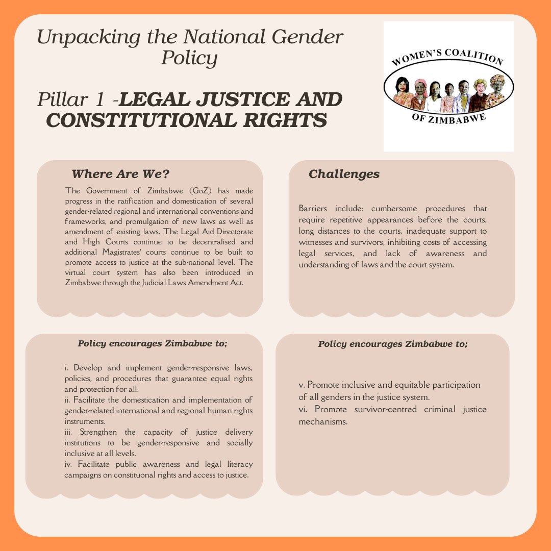 Let’s talk about the NGP, focusing on the pillar of Legal Justice and Constitutional Rights. This pillar is crucial as it aims to ensure that women and marginalized groups have equal access to justice, legal protections, and their constitutional rights. #Section56 #LetsGo5050