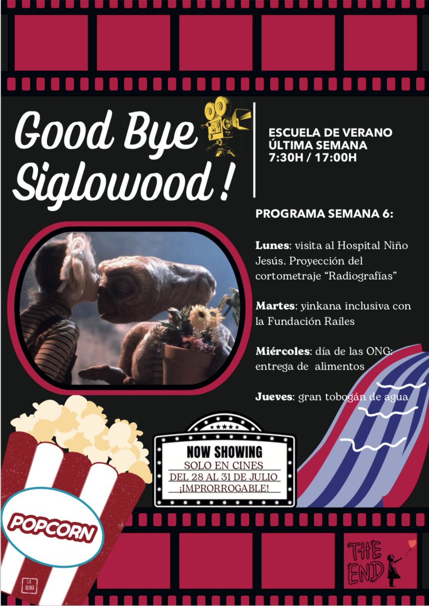 ¡Última semana de la Escuela de Verano!
Y nos despedimos por todo lo alto, con una semana llena de actividades maravillosas.
¡A disfrutar del verano! ☀️