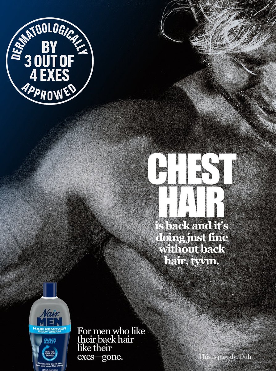 👍🏽 chest hair 👎🏼 back hair