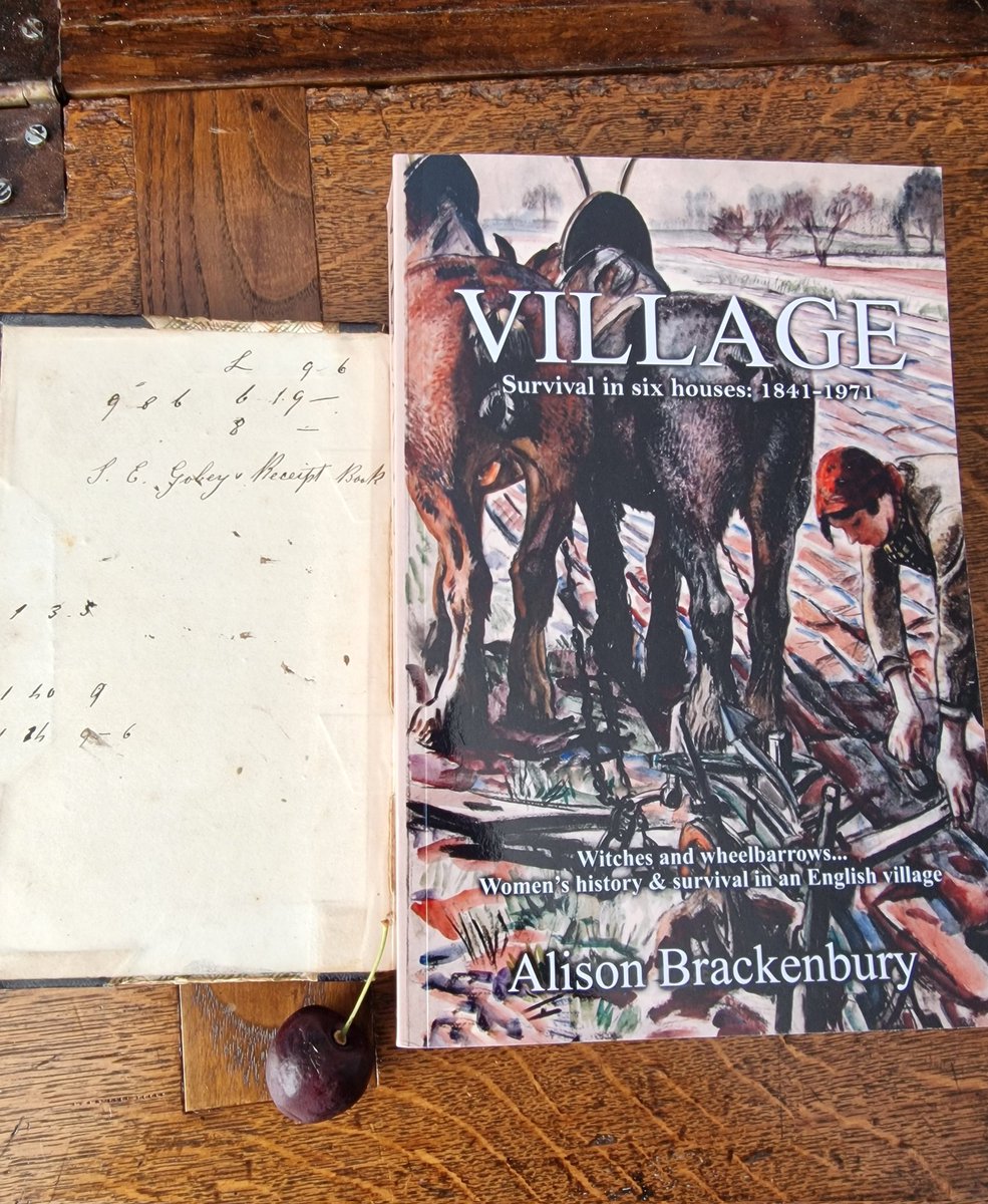 Very touched by huge interest in the 1859 recipes I was given! Had meant to post re my new nonfiction prose book 'Village', ( awash with traditional food &amp; drink, including my Great-Aunt Mag's exploding elderflower champagne)! But the villagers agree we must put Miss Gobey first!
