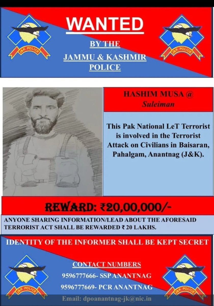 PratibhaPriyad3's tweet image. With blessings of Mahadev, #operationmahadev successfully eliminated the mastermind of #PahalgamTerroristAttack and other 2 of his terrorist friends.
Shambho๐ฑ
Our opposition may cry till morning and floods may come ๐
๐
๐