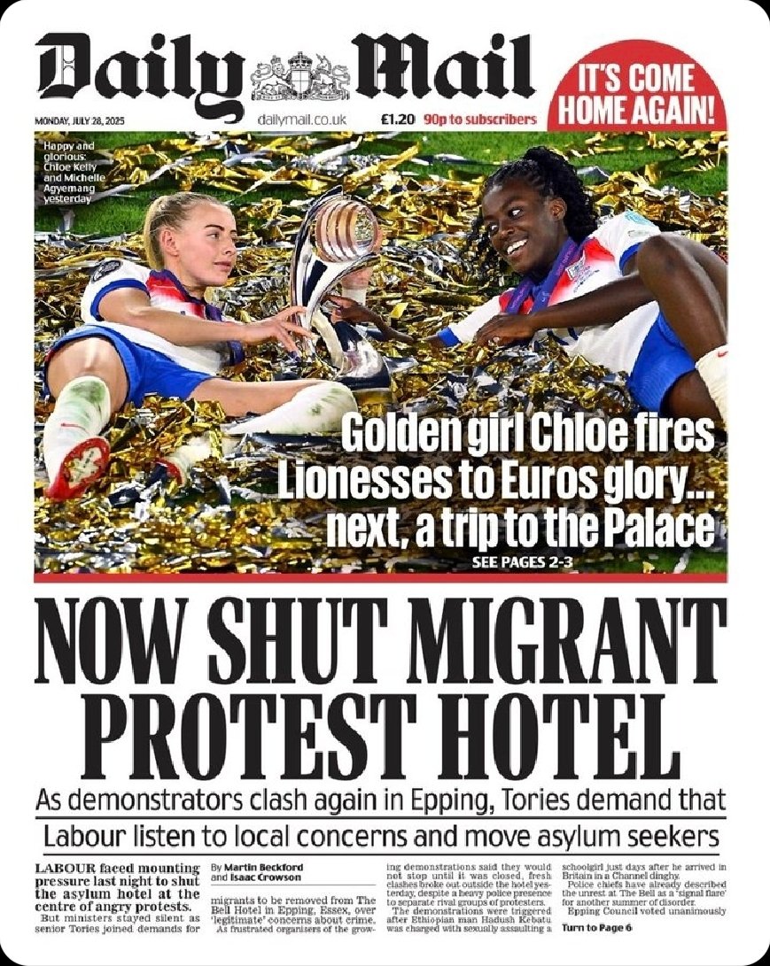 sullivansa1's tweet image. Despicable, subliminal marketing, divisive headline by Nazi-influenced news outlet.

When WILL @IpsoNews @lisanandy intervene.

This IS a fucking disgrace 😡