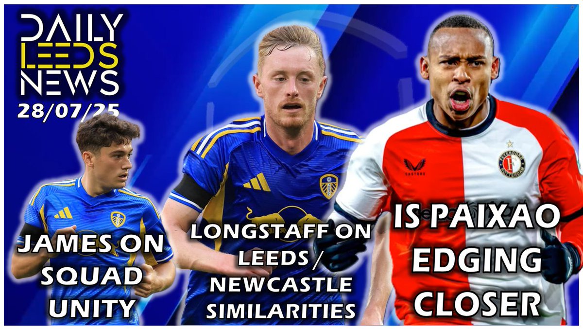 iGerLynch's tweet photo. Todays Leeds United News
https://t.co/aC22qAeoht
- Is Paixao Edging Closer ? 
- Longstaff on Farke and Newcastle Similarities 
- James on Squad Unity Importance 
- Bornauw Injury Update
#lufc #leedsunited #epl #transfers #49ers #news https://t.co/TI98zDaNND