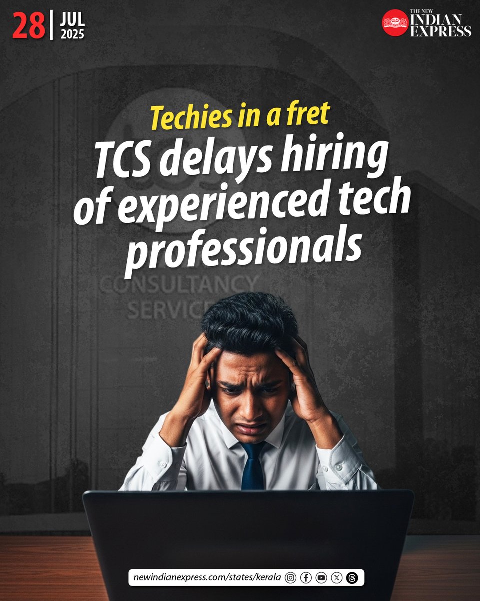 TNIE Kerala (@xpresskerala) on Twitter photo As the IT sector undergoes major AI-driven restructuring, concerns are mounting over Tata Consultancy Services (TCS) — India’s largest software services firm — delaying the onboarding of experienced professionals.
🔗shorturl.at/O5O0F
✍️<a href="/unitune6/">Unnikrishnan</a> As the IT sector undergoes major AI-driven restructuring, concerns are mounting over Tata Consultancy Services (TCS) — India’s largest software services firm — delaying the onboarding of experienced professionals.
🔗shorturl.at/O5O0F
✍️<a href="/unitune6/">Unnikrishnan</a>