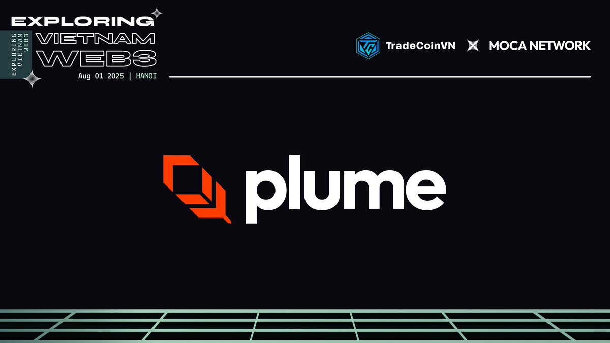TCVNcommunity's tweet image. ✨ Exploring VIETNAM Web3 - Chào Đón Đối Tác Plume Network
@plumenetwork là blockchain EVM đầu tiên cho RWAfi, token hóa tài sản từ tín dụng đến nông trại sầu riêng qua Arc, tích hợp dữ liệu thời gian thực bằng Nexus, và sử dụng SkyLink để tương tác đa chuỗi.…