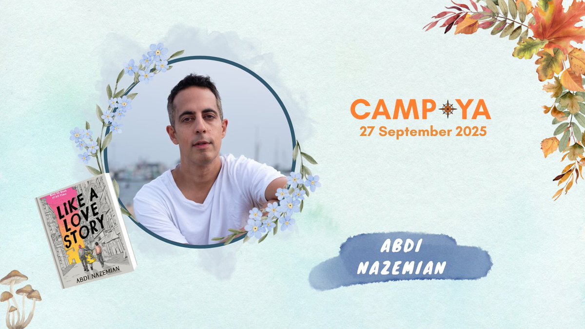 CAMP YA (@campyafest) on Twitter photo .<a href="/Abdaddy/">Abdi Nazemian</a> is an Iranian-American author, screenwriter, and producer. He lives in LA with his husband, their two children, and their dog. His book Like a Love Story was awarded the Stonewall honor. He'll be joining us at #CampYA2025!
Grab your tickets 🎫- bit.ly/CampYA2025 .<a href="/Abdaddy/">Abdi Nazemian</a> is an Iranian-American author, screenwriter, and producer. He lives in LA with his husband, their two children, and their dog. His book Like a Love Story was awarded the Stonewall honor. He'll be joining us at #CampYA2025!
Grab your tickets 🎫- bit.ly/CampYA2025