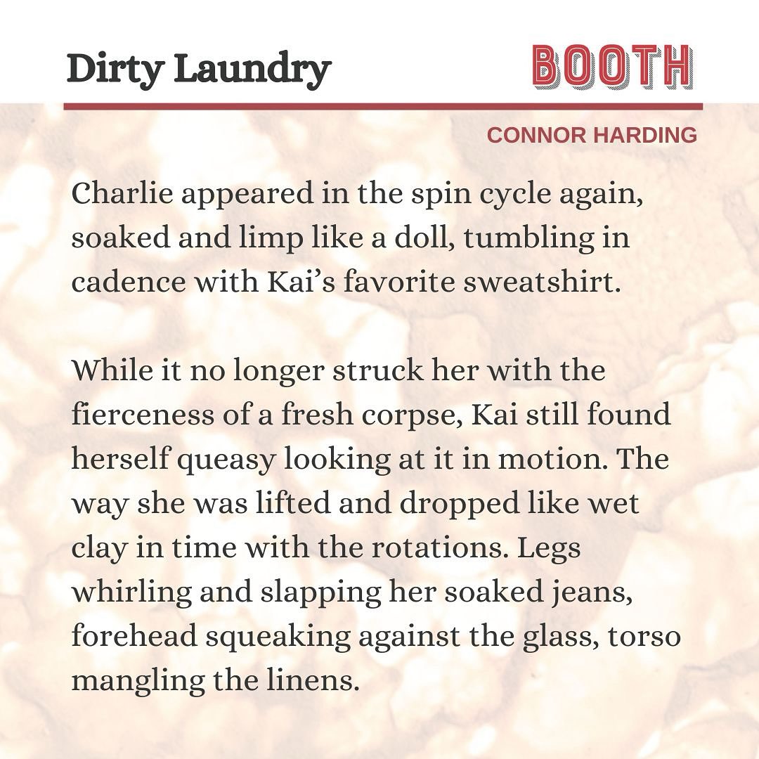 BOOTH—Submissions Now Open! (@boothajournal) on Twitter photo Read "Dirty Laundry," a new short story by Connor Harding, at booth.butler.edu/2025/07/04/dir… now! #fiction #litmag <a href="/ConnorHarding25/">Connor Harding</a> Read "Dirty Laundry," a new short story by Connor Harding, at booth.butler.edu/2025/07/04/dir… now! #fiction #litmag <a href="/ConnorHarding25/">Connor Harding</a>