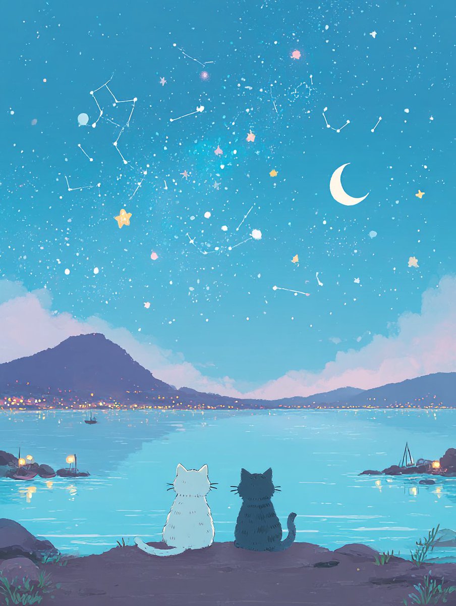 chocola_palette's tweet image. 『夜空の約束』～星降る港で君と～0728