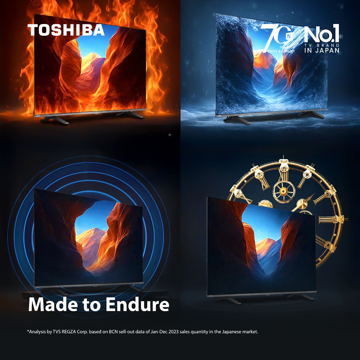 ToshibaVisualSA's tweet photo. We test beyond what’s required. For heat, cold, vibration, time.
Because a product is only as good as its quietest, longest-lasting part.
🕰️ Reliability isn’t exciting. Until it really matters.
#EngineeredForLongevity #ToshibaTrust https://t.co/MhnVIWCK7C