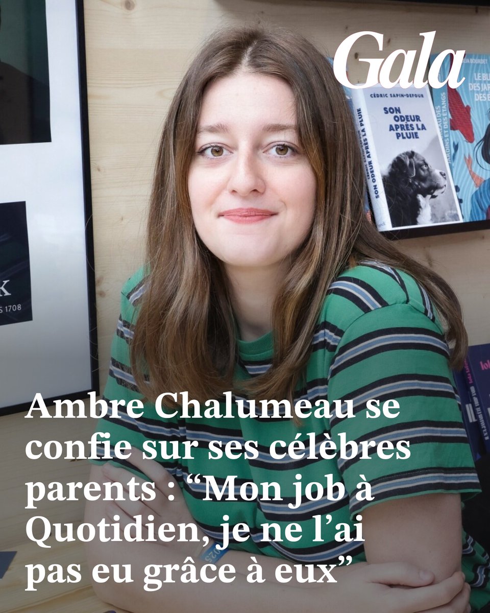 GALAfr's tweet image. Ambre Chalumeau se confie sur ses célèbres parents : “Mon job à Quotidien, je ne l’ai pas eu grâce à eux”
➡️ l.gala.fr/lbS