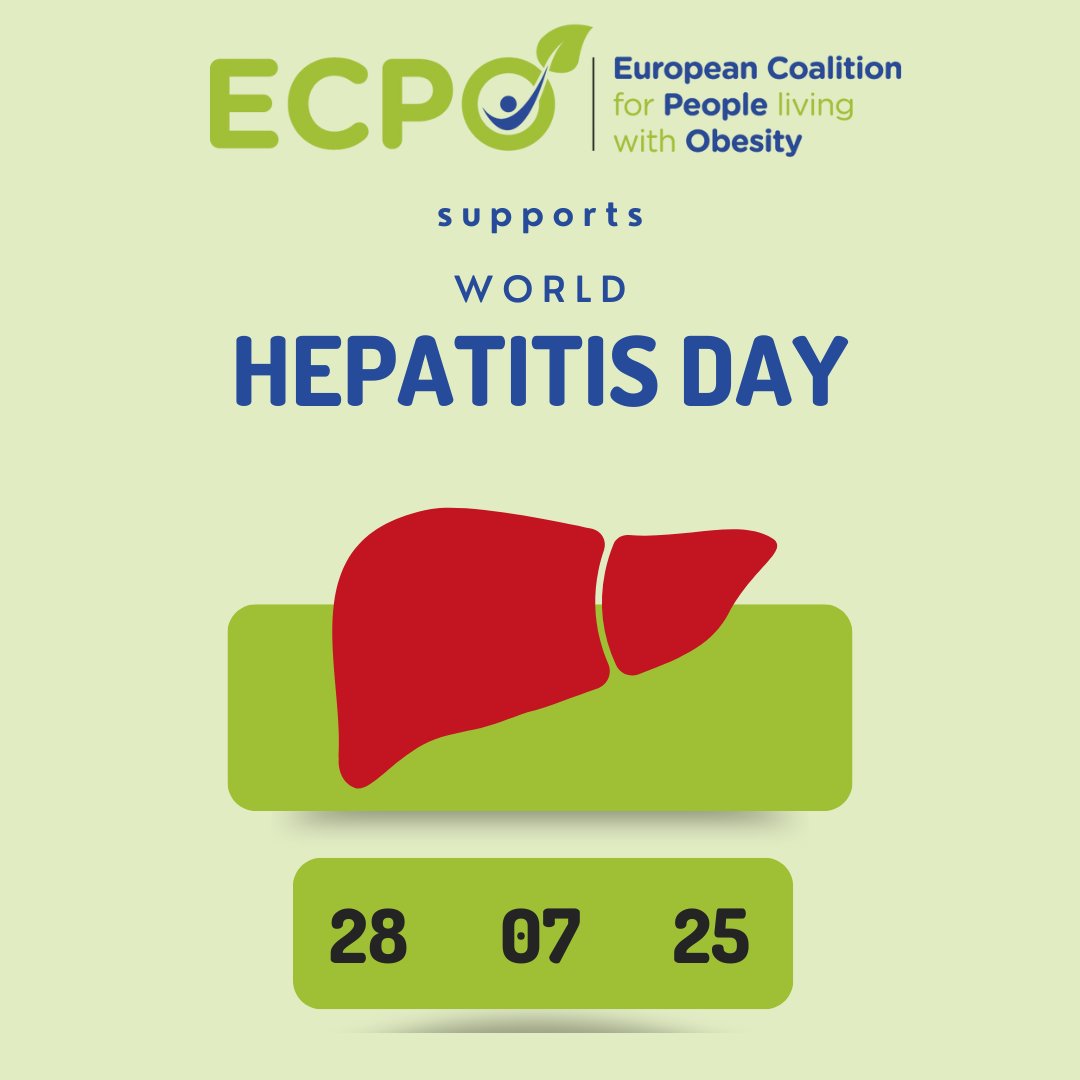 ECPObesity's tweet image. ECPO stands in solidarity with the global community to raise awareness of viral hepatitis and its impact on millions of lives.
Why does this matter to us?
People living with obesity are at greater risk of developing Metabolic Dysfunction-Associated Steatotic Liver Disease…