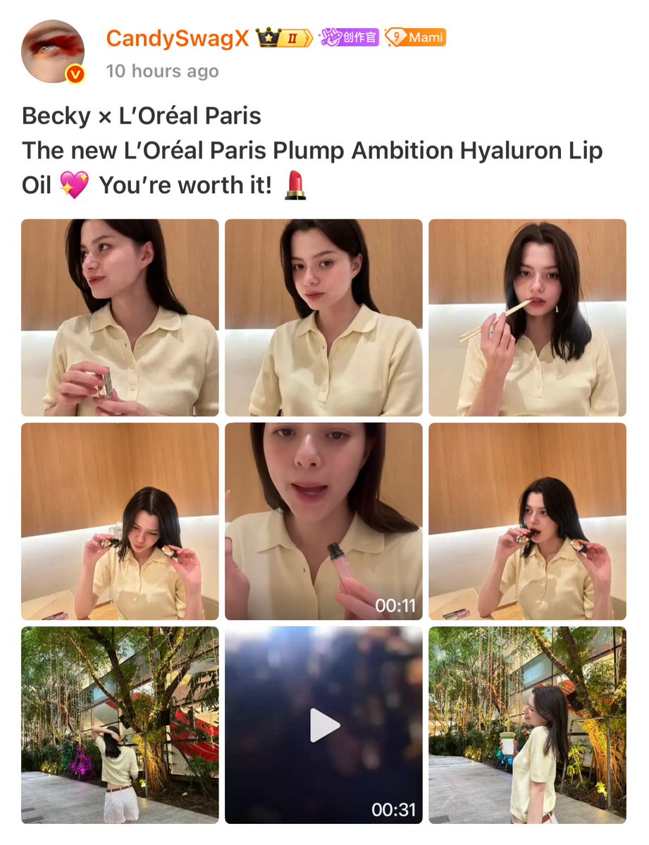FREENBECBOOSTER's tweet image. 📢 ขอชวนทุกคนเพิ่ม Engagement ทาง Weibo ให้ Becky
❤️ LIKE
💬 COMMENT
🔗 weibo.com/2530192727/519…
#LOrealMakeupTHxBecky
#PlumpAmbitionTH
#LOrealParisTH
#LOrealMakeupTH
#beckysangels