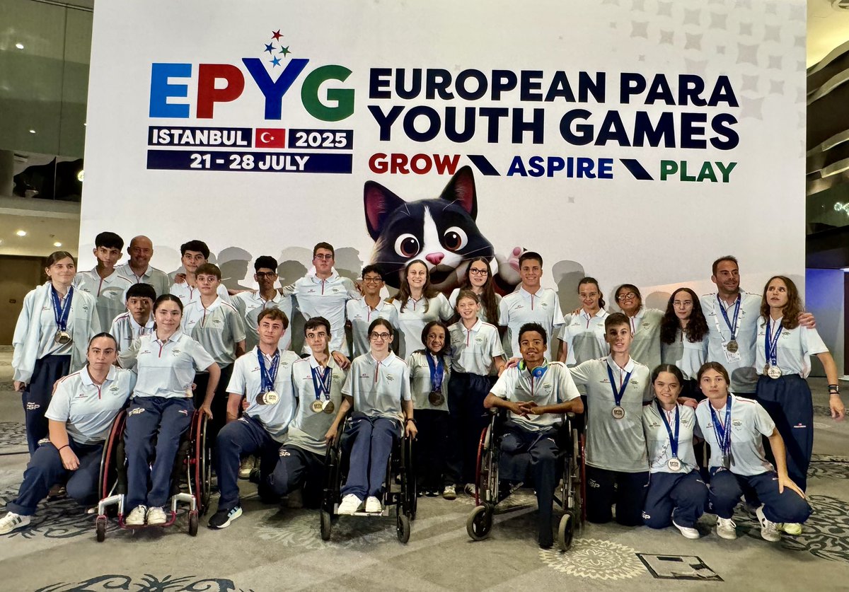 🇪🇸 España consigue 5️⃣3️⃣ medallas en los Juegos Europeos de la Juventud de Deporte Paralímpico de Estambul 🇹🇷

🔗 Toda la información: 
paralimpicos.es/noticias/espan…