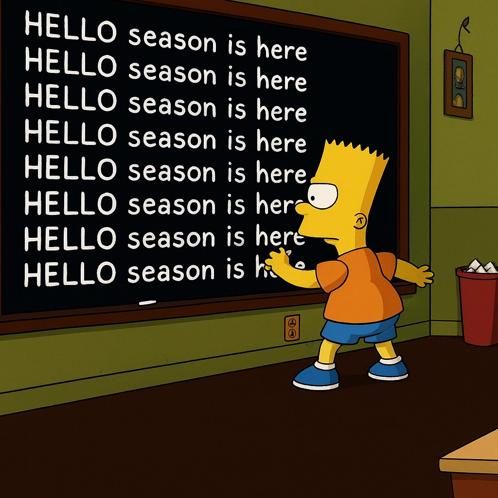 There's two things I know for sure:

1. The Simpsons don't miss
2. HELLO Season is here

Fun week ahead, stay tuned to the official <a href="/thehellolabs/">HELLO Labs</a> account