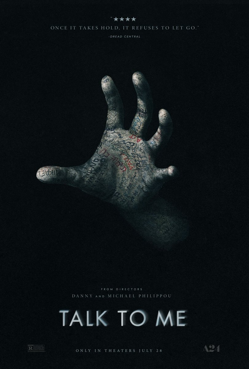 alec_behan's tweet image. On this day in 2023, Talk to Me was released in theaters.