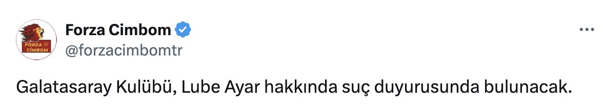 FenerSol1907's tweet image. Galatasaray Kulübü utanmadan Lube Ayar @lubeayar  hakkında suç duyurusunda  bulunacakmış.
Hadi bulunun! Ciddiyiz!
Hatta lütfen bulunun!
İş mahkemeye yansısın.
Zaten &quot;yargıdaki aslanlarınız&quot; meşhur.
O duruşmaya OTOBÜSLERLE TARAFTAR TAŞIMAYAN namerttir!
Herkes izlesin görsün.
3…