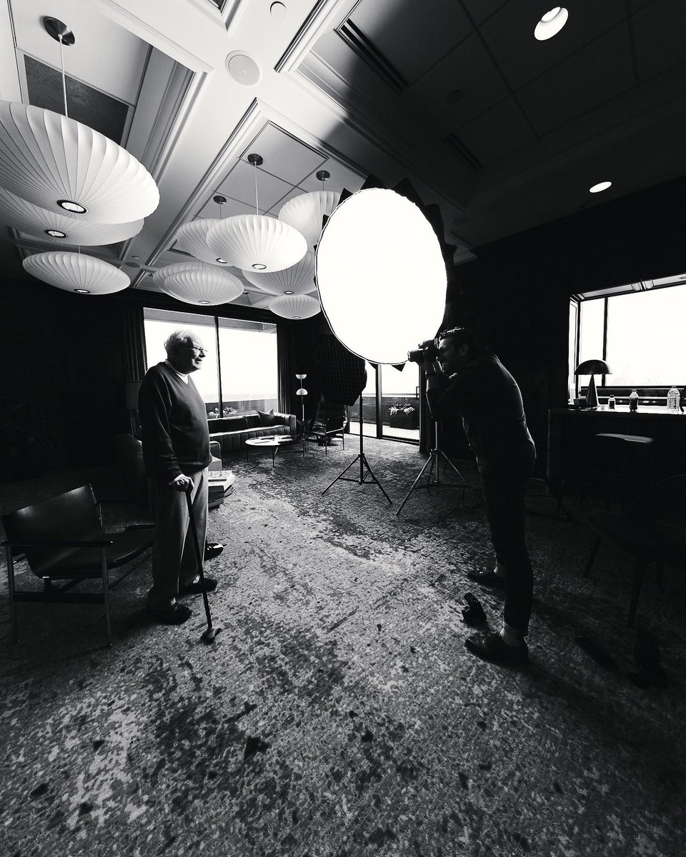 BTS with Warren Buffett. 📸 Last month we had the opportunity to travel to Omaha and spend a morning with Mr. Buffett. Can’t wait to share some of the images we captured!