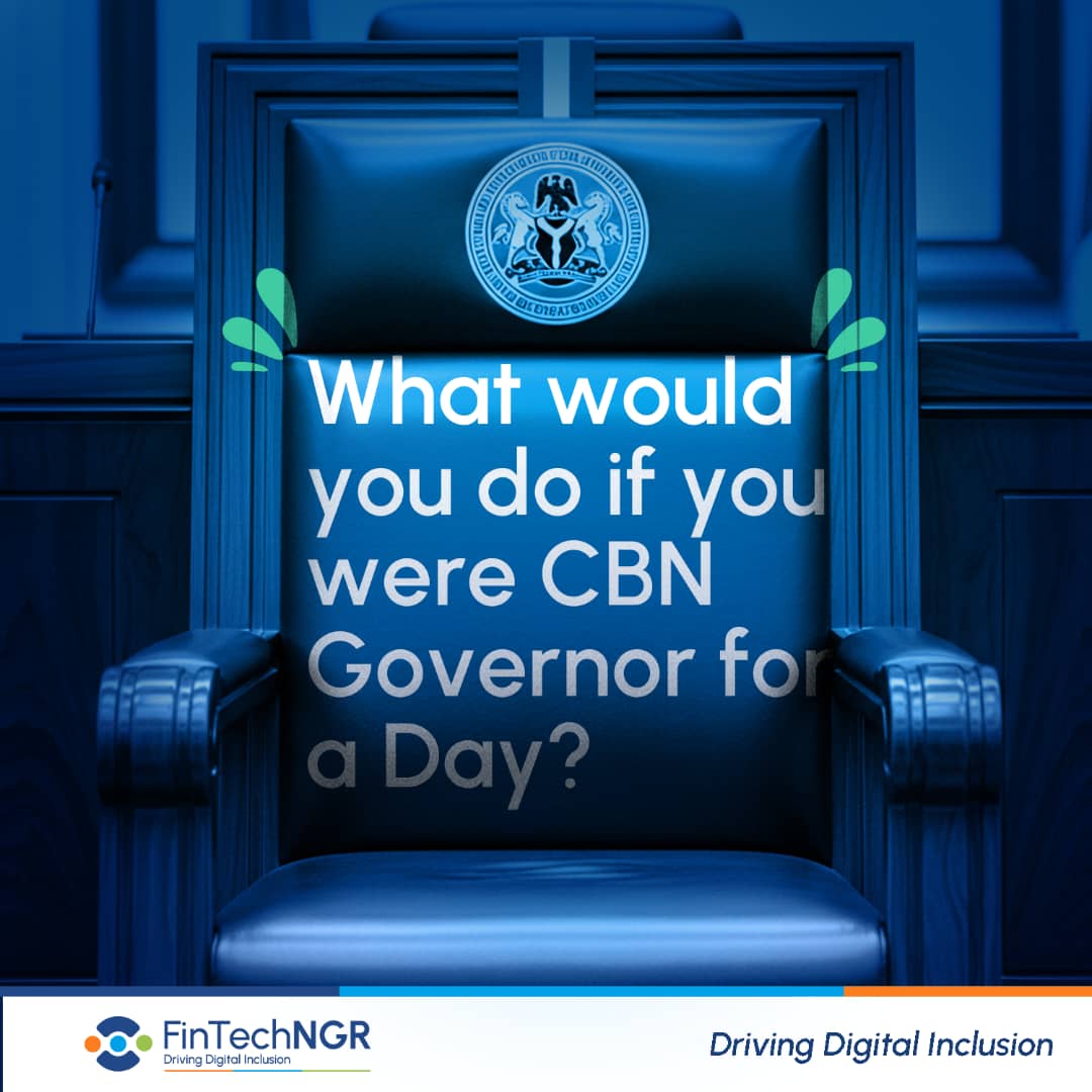 fintechngr's tweet image. Let’s hear it: What would YOU do if you were the CBN Governor for a day?

Drop your bold ideas in the comments! 👇

#FintechNGR #FintechLeadership #PolicyIdeas #DigitalInclusion #FintechVoices