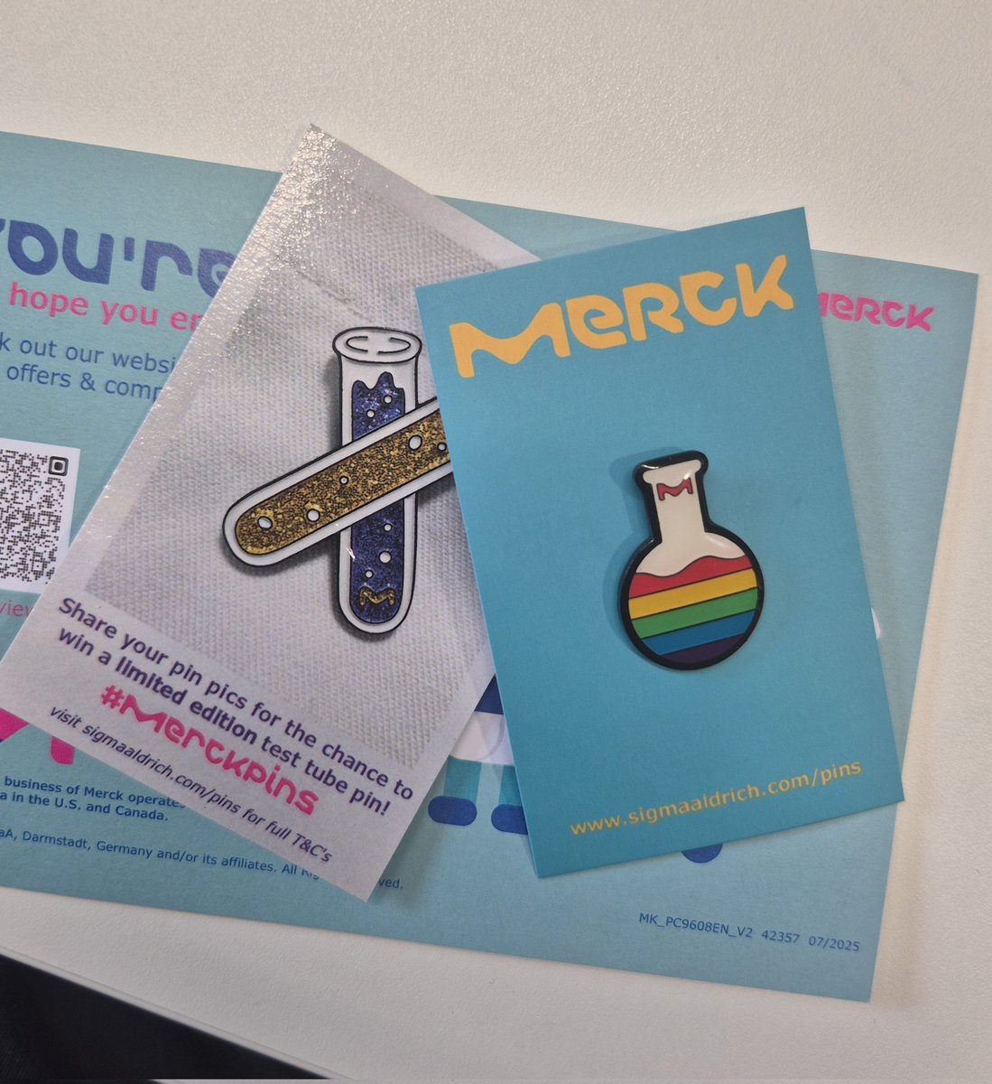 One more pin for my labcoat collection!!
#merckpins